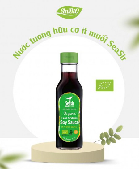 Nước tương hữu cơ ít muối Seasir
